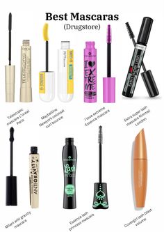 #mascara #makeup #drugstore #drugstoreproducts #drugstoremakeupmusthaves #drugstoremakeupmusthaves #drugstoremascara #lorealparis #rimmel #maybellinenewyork #milani #covergirl #essence #bestmascara #best #makeuplover #makeupaddict #makeupmusthaves Best Essence Mascara, Best Mascara Drugstore, Mascara Recommendations, Best Smudge Proof Mascara, Eyelash Hacks, Essence Mascara, Rimmel Mascara, Best Drugstore Mascara, Makeup Drugstore