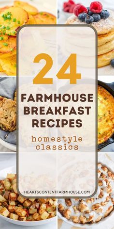 Discover 24 hearty farmhouse breakfast recipes that will make your mornings brighter. Perfect for family gatherings or a comforting start to the day. #HeartyBreakfasts Breakfast Ideas For Gathering, Weeknight Breakfast For Dinner, Homestead Breakfast Ideas, Breakfast Ideas Dinner, Cafeteria Breakfast Ideas, Food Ideas For Cabin Weekend, Breakfast To Feed A Large Group, Big Breakfast Recipes, Southern Brunch Recipes