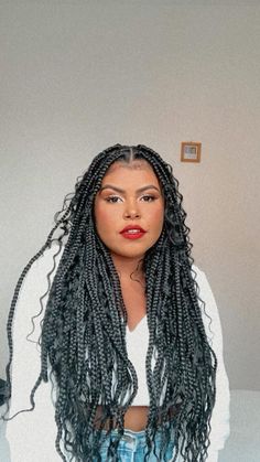 Box Braids, Dreadlocks, Braids, Hairstyles, Hair Styles, Hair, Beauty, Plaits