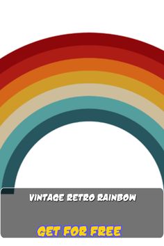 Vintage Retro Rainbow Retro Rainbow, Retro Vintage, Rainbow