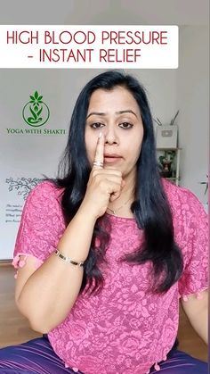 One Yoga Breathing for instant Relief in Hypertension or High Blood pressure Calming Meditation, Over 50 Fitness, High Blood Pressure Remedies, Lower Blood Pressure Naturally, Reducing Blood Pressure, Acupressure Therapy, Blood Pressure Food, Yoga Breathing, Lungs Health