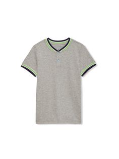 There’s always room in the wardrobe for some key basics. This 100% cotton Tipped Henley is super breathable to keep him comfortable. Not to mention, it matches everything for super easy, kid-lead dressing. Tiger Hoodie, Black Iris, Active Shorts, Pocket Dress, Comfy Outfits, Black Tee, Super Easy, Heather Grey, Unique Style