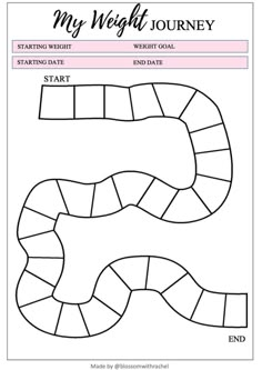 the printable coloring page for my weight journey, with an image of a snake on it