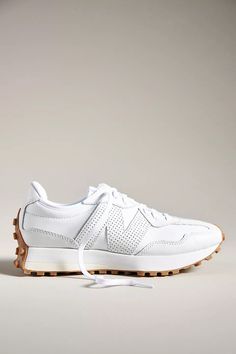 New Balance 327 Sneakers | Anthropologie Shoes With Outfits, Organization Shoes, Shoe Outfits, Shoe Organization, Trendy Shoes Sneakers, New Balance 327, Womens Athletic Shoes, Gym Shoes, New Balance Shoes