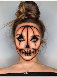 Not sure what you want to be this yearNeed some last-minute ideasCheck out these Halloween makeup ideas. Halloween Makeup For Men Simple, Easy To Do Halloween Makeup, Halloween Makeup Easy Pumpkin, Easy Halloween Pumpkin Makeup, Halloween Pumpkin Makeup Looks, Fun Makeup Halloween Costumes, Best Halloween Makeup Products, Easy Fun Halloween Makeup, Pretty Pumpkin Makeup