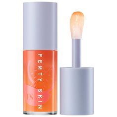 Fenty Treatz Hydrating + Strengthening Lip Oil - Fenty Skin | Sephora Fenty Skin, Makeup Needs, Oily Skin Care, Lip Hydration, Dry Lips, Lip Stain, Fenty Beauty, Setting Spray, Lip Oil