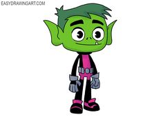 an image of a cartoon character with green hair