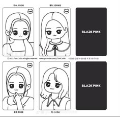 Diy Photocard Drawing, Blackpink Paper Doll, Card Blackpink, Pc Drawing, Princess Paper Dolls Printable, Card Des, Photo Cards Diy, Whatsapp Theme, Whimsical Art Journal