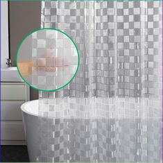 a bath tub with a shower curtain next to it