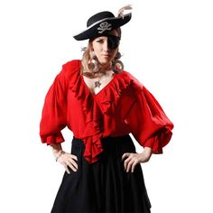 Barbarossa Female Pirate Blouse Pirate Accessories, Pirate Wench, American Eagle Shirts, Sweater Dress Outfit