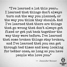 a quote that reads i've learned a lot this year, i learned that things don