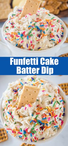 this fun cake batter dip is the perfect appetizer for any party