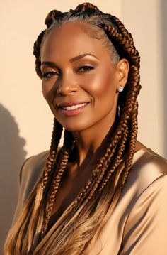 default a stunning middleaged woman with luscious curly braids 7 d0d787f4 891f 431b bd3d c9b447545692 1 Corn Rolls, Protective Hair