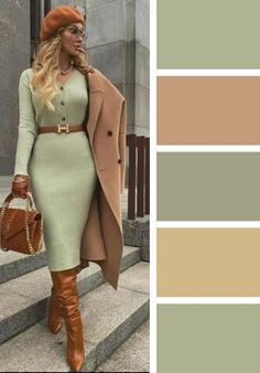 Green Color Combinations, Colour Blocking Fashion, Color Outfits, Colour Combinations Fashion, Color Combos Outfit, Color Blocking Outfits, Color Combinations For Clothes, Fall Fashions, Color Trends Fashion