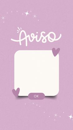 the word aprso written in white on a purple background with pink hearts and stars