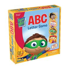 the abc letter game is in its box