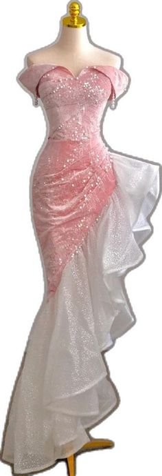 Pink Fishtail Mermaid Dress For Evening, Glamorous Tulle Mermaid Wedding Dress, Pink Mermaid Dress For Prom, Pink Fishtail Mermaid Dress For Prom Season, Glamorous Ruffled Mermaid Dress For Prom, Pink Mermaid Dress For Prom Season, Glamorous Pink Fishtail Mermaid Dress, Glamorous Pink Mermaid Fishtail Dress, Pink Evening Mermaid Dress