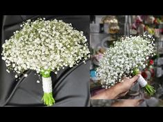 there are two pictures of the same bouquet