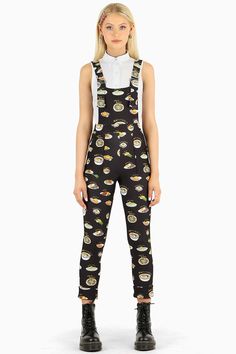 Eat With Gudetama Overalls - LIMITED ($129AUD) by BlackMilk Clothing Biking Workout