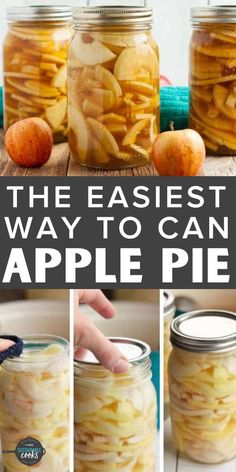 the best way to can apple pie in a jar