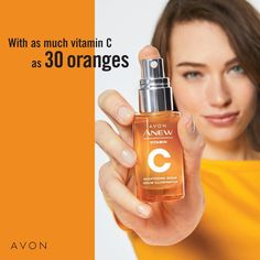 The skincare benefits of vitamin C serum are numerous. Therefore it is ideal for women of all ages and skin types and is a must-have in any anti-aging skincare regimen. #vitamincserum Vitamin C Brightening Serum, Powers Of 10, Avon Beauty, Selling Avon