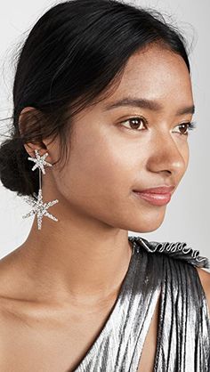 Jennifer Behr Estee Earrings | SHOPBOP Abby Sparks Jewelry, Jennifer Behr Wedding, Holiday Party Jewelry, Luxury Hair Accessories, Jennifer Behr, Sparkling Stars, Bridesmaid Jewelry Sets, Statement Drop Earrings, Luxury Hair