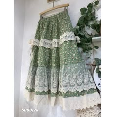 Embrace the enchanting allure of cottagecore with our floral a-line tiered midi skirt. step into nature's charm! shop now at rebelsmarket.com! Patchwork Skirts, Skirts Summer, Tiered Midi Skirt, Patchwork Skirt, Floral Print Midi Dress, Floral Wraps, Mori Girl, Green Print, Wrap Dress Floral