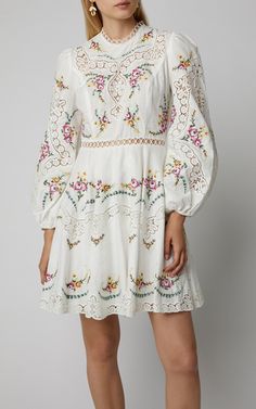 Moda Operandi Dress, Pizza Bianca, Flirty Dresses, Sustainable Clothing, Ulla Johnson, Global Fashion, Moda Operandi, Fashion Collection, Linen Blend