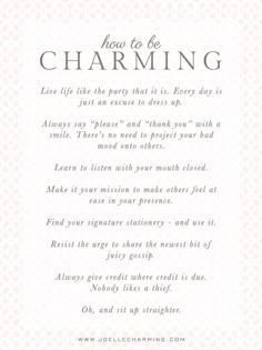 a wedding card with the words, love is charming in white and black lettering