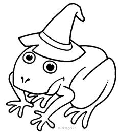 a frog with a hat on it's head