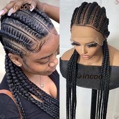 36 Inches Cornrows Braided Wigs Synthetic Full Lace Braids Wigs For Black Women Lace Frontal Wig Braids Wigs, Lace Braids, Wigs Synthetic, Braided Wigs, Cornrows Braids, Frontal Wig, Braids Wig, Wigs For Black Women, Lace Frontal Wig