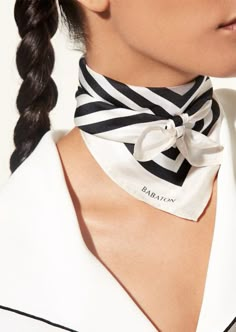 The Best Neck Scarves for Spring | StyleCaster Flight Attendant Scarf, Scarf Tying