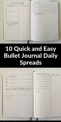 Bullet Journal Daily Spread, Bullet Journal Simple, Bullet Journal Layout Templates, Bullet Journal Daily, Simple Bullet Journal, Daily Bullet Journal, Bujo Layout, Journal Daily