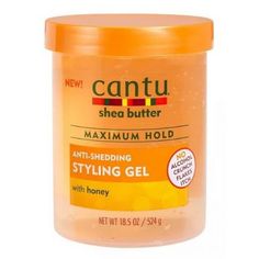 Cantu Shea Butter Anti-Shedding Styling Gel - Maximum Hold 18.5 oz
Anti-Shedding Styling Gel
A styling gel infused with honey is perfect for maximum hold and to help elongate curls and protect against shedding.
BENEFITS• Maximum hold.• Made with shea butter.• No alcohol, crunch, flakes or itch Cantu Styling Gel, Cantu Curling Cream, Cantu Shea Butter For Natural Hair, Cantu Hair Products, Curling Cream, Authentic Beauty, Pelo Afro, Curl Cream, Benzoic Acid