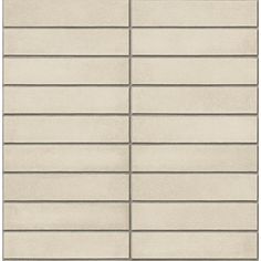 a white tile wall with vertical lines on the bottom and sides, all lined up against each other