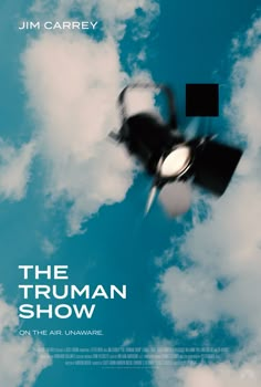 the truman show on the air unaware movie poster design by jm carrey, via flickon com