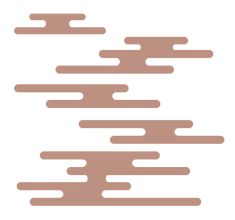 an abstract line art design in beige and brown on a white background with the words, `