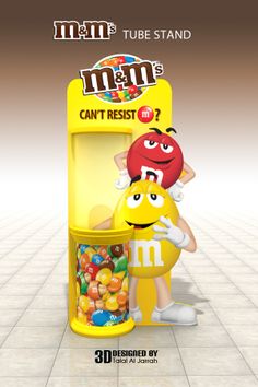 a cartoon character is standing in front of a vending machine that says can't resist me?