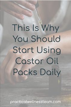 Castor Oil Pack Benefits, Using Castor Oil