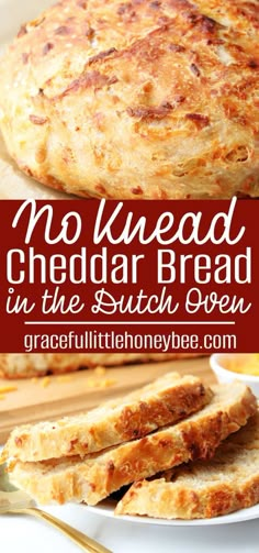 no knead cheddar bread in the dutch oven is so good and easy to make