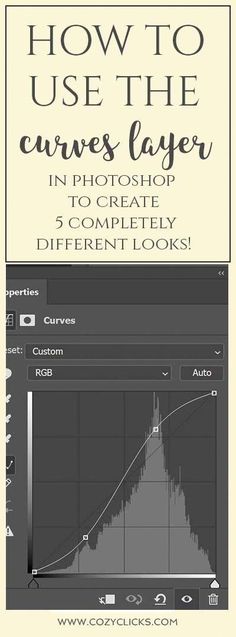 an image with the text how to use the curves layer