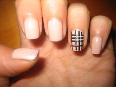 Burberry nails Burberry Nails, Nude Colour, Look Sophisticated, Plaid Nails, Nude Color, High Fashion, Burberry, Nail Designs