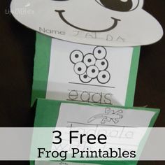 three free frog printables for preschool