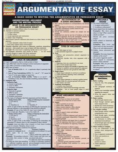 an argument paper with the words argument and descriptive text on it, including two different types of