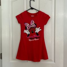 Nwot Girls, Red Minnie Mouse Dress, Disney, Small 66 X Black White Pink Smoke Free Home Bin L Mouse Dress, Minnie Mouse Dress, Girls Red, Disney Dresses, Black White Pink, Kids' Dresses, Pink Color, Minnie Mouse, Black And Red