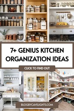 7 kitchen organization ideas Kitchen Organization Pots And Pans, Sliding Cupboard, Cabinet Door Storage, Cookware Organization, Counter Clutter, Kitchen Redesign, Kitchen Organization Diy, Kitchen Hacks Organization