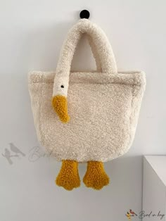 Bird in Bag - Gorgeous Fluffy Novelty Design Cartoon Goose, Duck Stuff, Plush Bags, A Duck, Mini Tote Bag, White Ducks, Gremlins, Mini Tote, Cute Bags