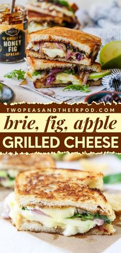 Brie, Fig, and Apple Grilled Cheese are best served with a warm bowl of soup. This comfort food recipe is so tasty and makes a great addition to your favorite Fall food recipes. Pin this! Fig Grilled Cheese Sandwich, Brie And Fig Jam Grilled Cheese, Brie And Fig Grilled Cheese, Fancy Grilled Cheese Brie, Ham And Apple Grilled Cheese, Apple Brie Grilled Cheese Sandwich, Apple And Brie Grilled Cheese, Turkey Fig Sandwich, Fall Lunch Sandwich