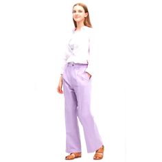 Purple Chic Purple Pants For Spring, Spring Office Purple Pants, Spring Office Pants In Purple, Purple Office Pants For Spring, Purple Pants For Spring Office Wear, Matching Pants Set, Cropped Pants Women, Cotton Sweatpants, Lightweight Pants