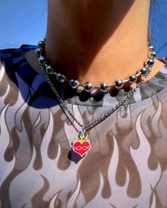 Stainless steel Adjustable from 16”-18” Lobster clasp closure Sacred Heart Necklace, Burning Heart, Hip Hop Women, Divine Love, Heart Shaped Necklace, Crown Of Thorns, Casual Sporty, Necklace Online, Eternal Life